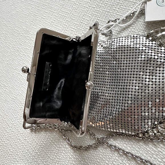 Rabanne H&M Small Metal Mesh Silver Bag With Fringe - Picture 9 of 10